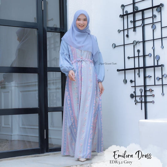 [CLEARANCE SALE] Emilora Dress - EDR3.2 Grey