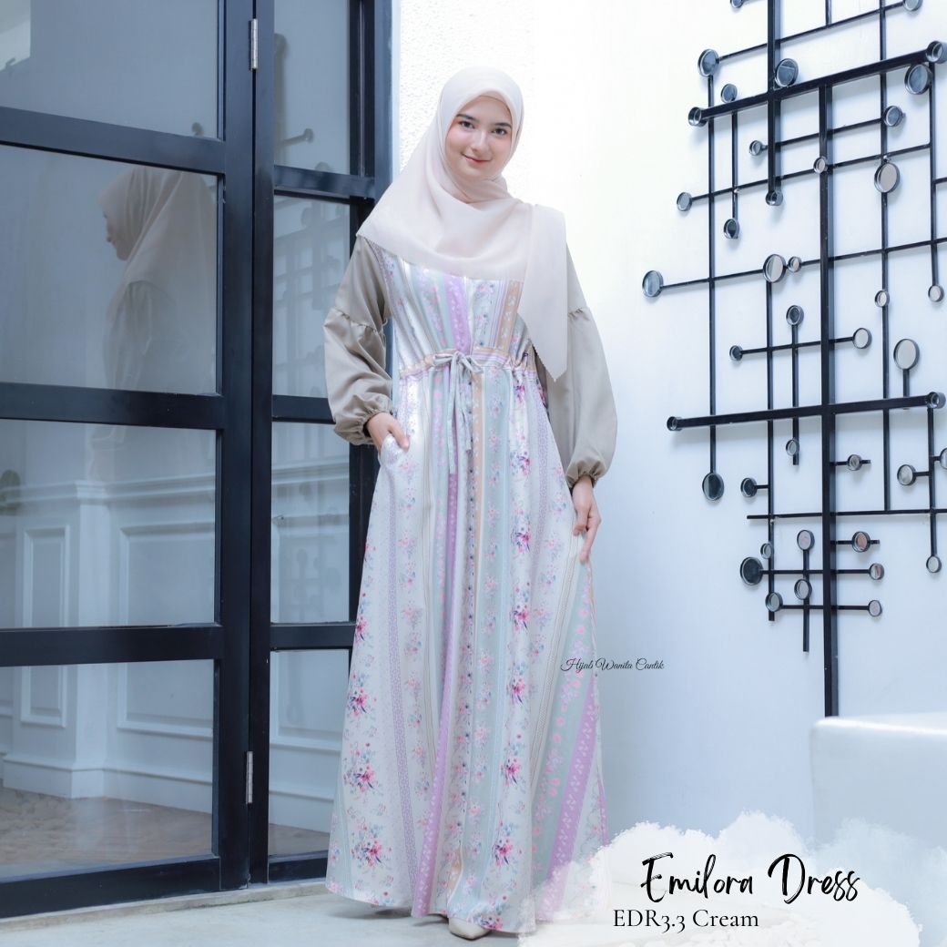 [CLEARANCE SALE] Emilora Dress - EDR3.3 Cream