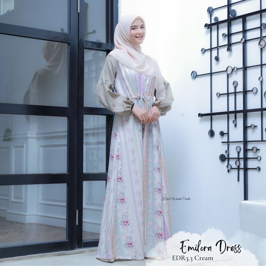 [CLEARANCE SALE] Emilora Dress - EDR3.3 Cream