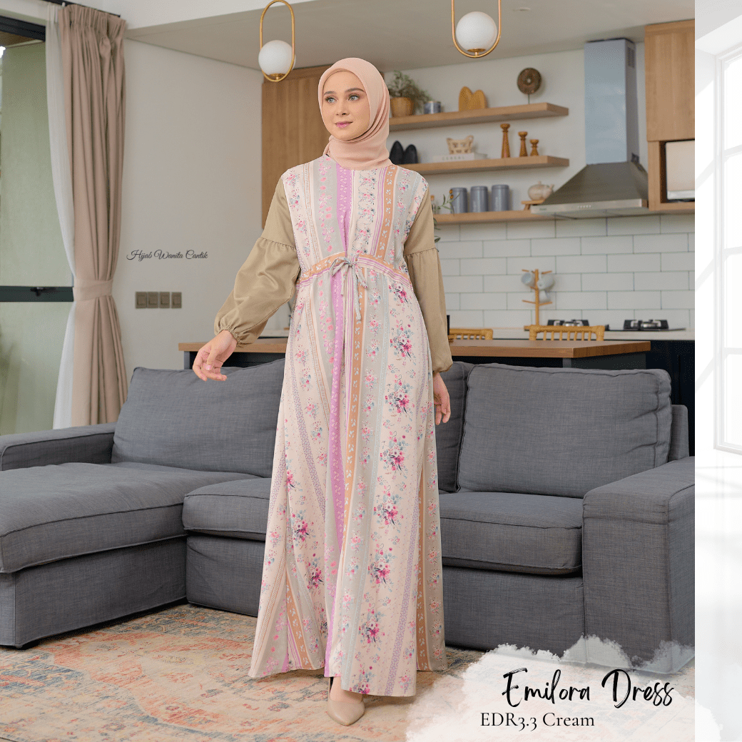 [CLEARANCE SALE] Emilora Dress - EDR3.3 Cream