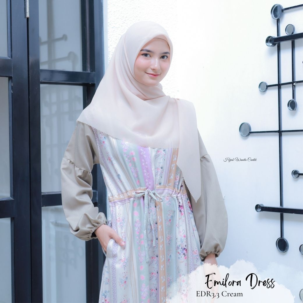 [CLEARANCE SALE] Emilora Dress - EDR3.3 Cream