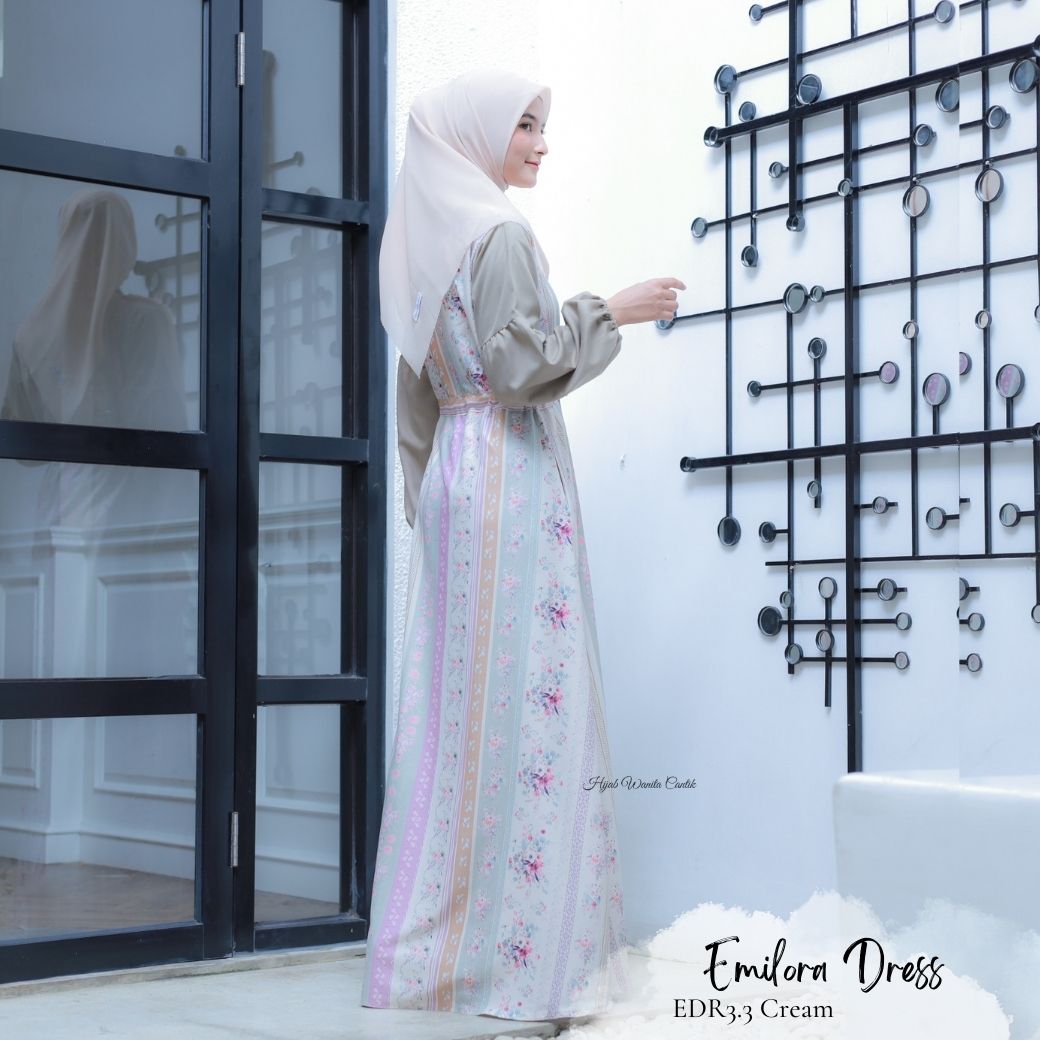 [CLEARANCE SALE] Emilora Dress - EDR3.3 Cream