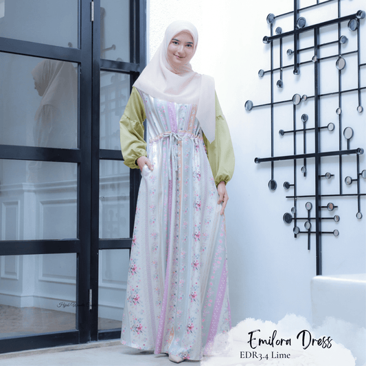 [CLEARANCE SALE] Emilora Dress - EDR3.4 Lime