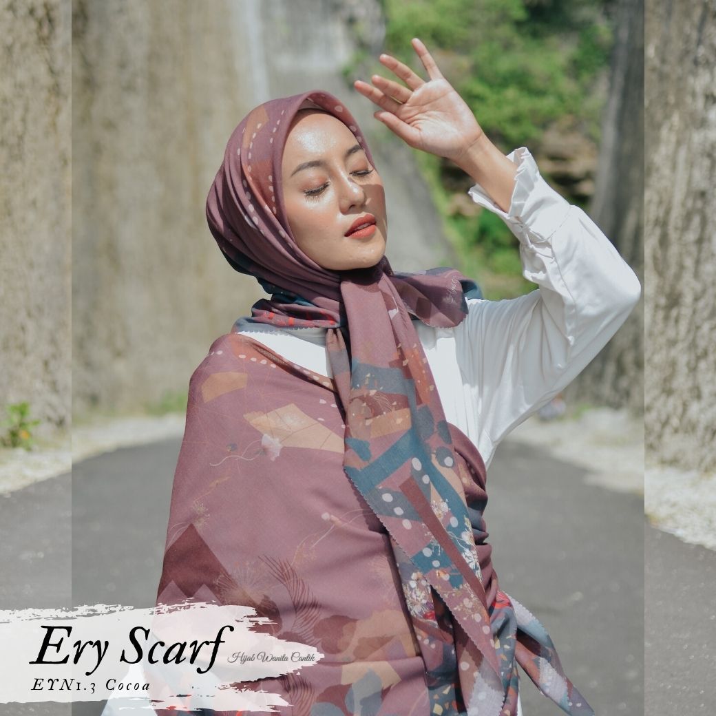 Segiempat Ery Scarf - EYN1.3 Cocoa