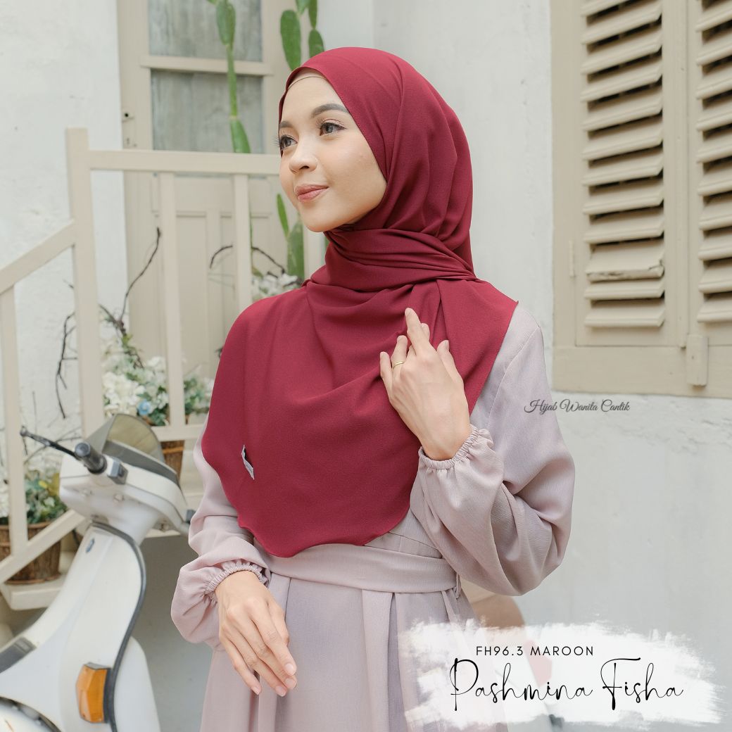 Pashmina Fisha - FH96.3 Maroon