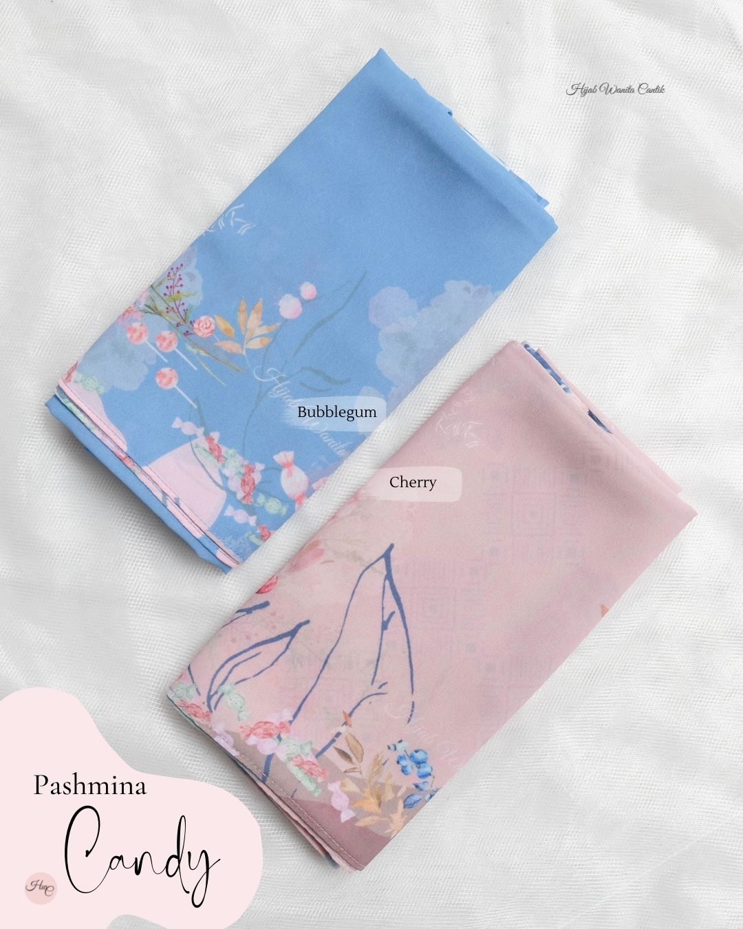 Candy - Pashmina Premium Ceruti -  Bubblegum - PM11.63