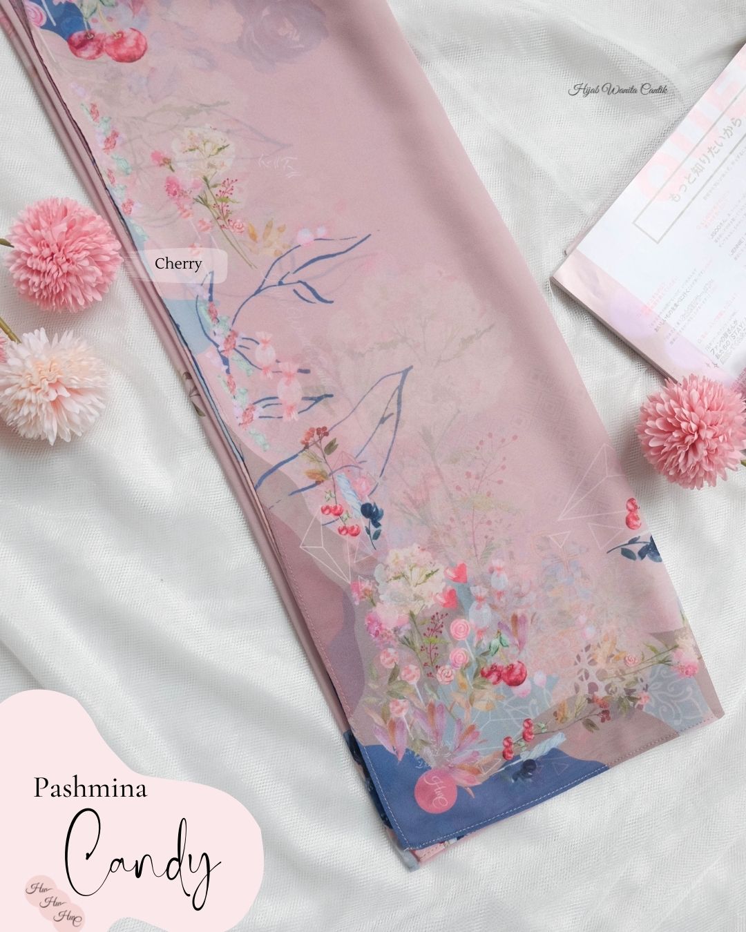 Candy - Pashmina Premium Ceruti -  Cherry - PM11.67