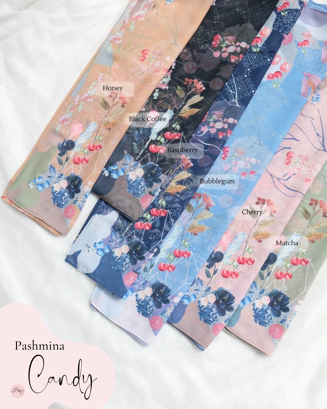 Candy - Pashmina Premium Ceruti - Bubblegum - PM11.64