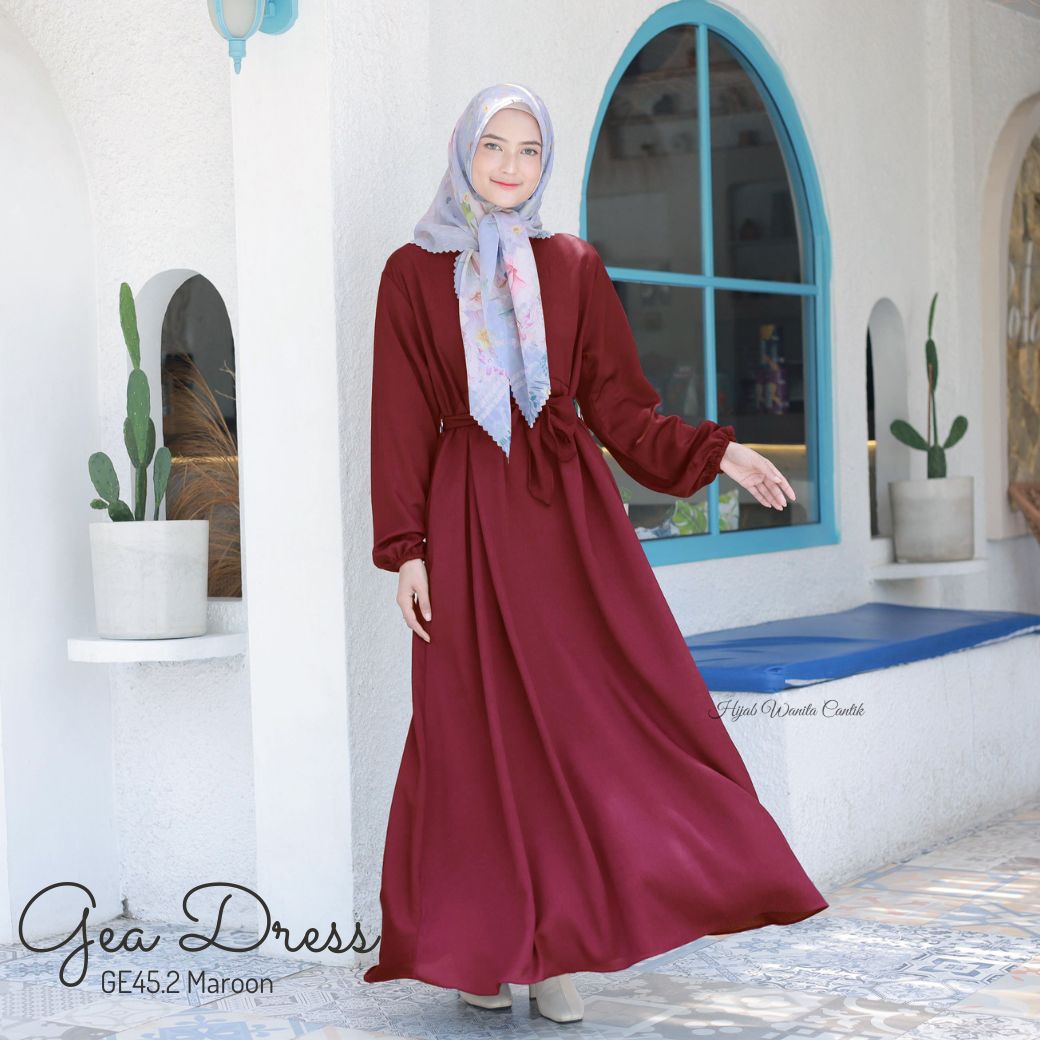 Gea Dress - GE45.2 Maroon