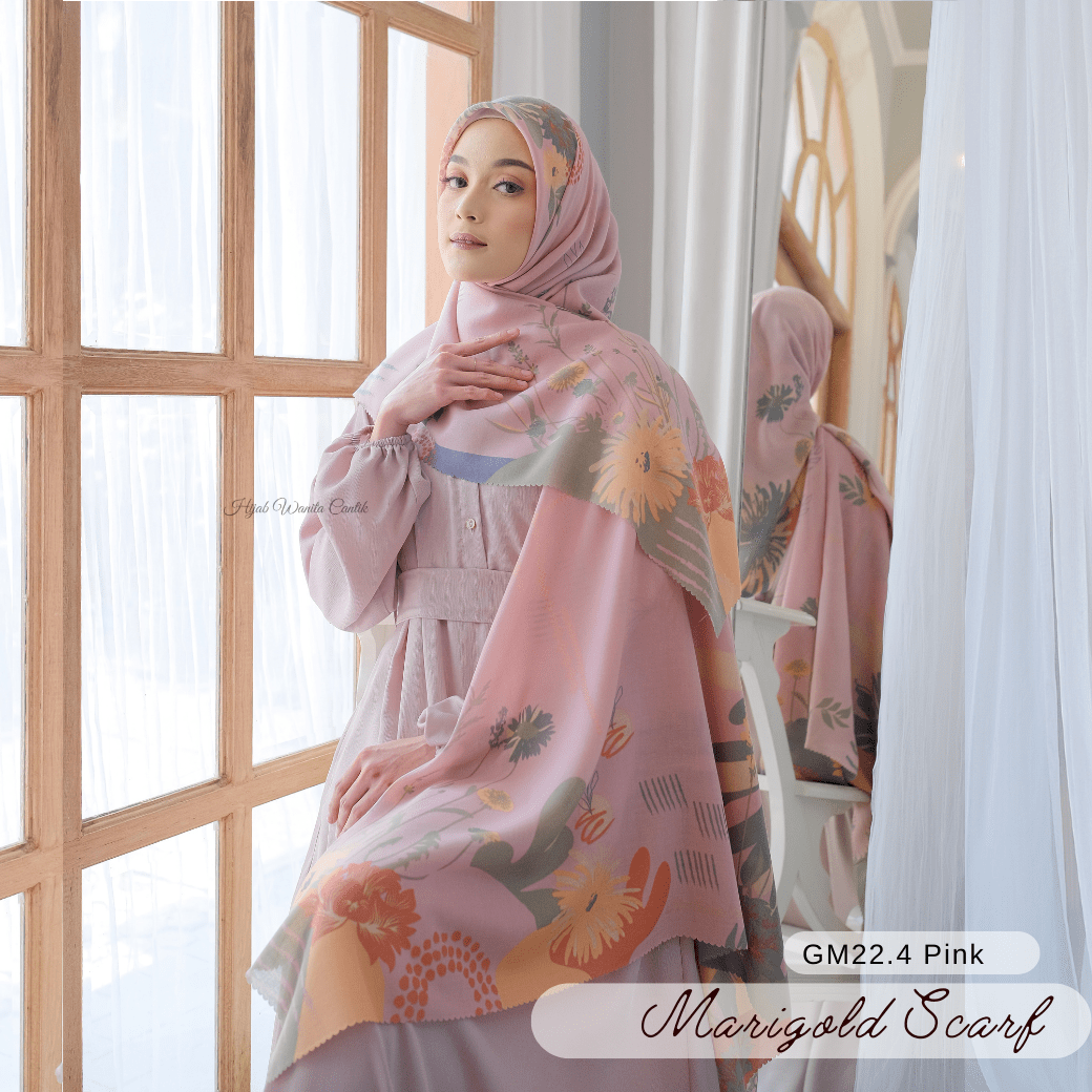 Marigold Scarf - GM22.4 Pink