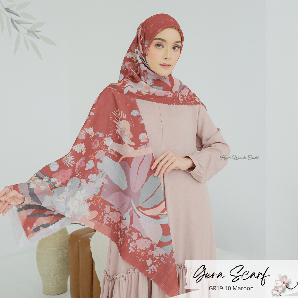 Gera Scarf - GR19.10 Maroon