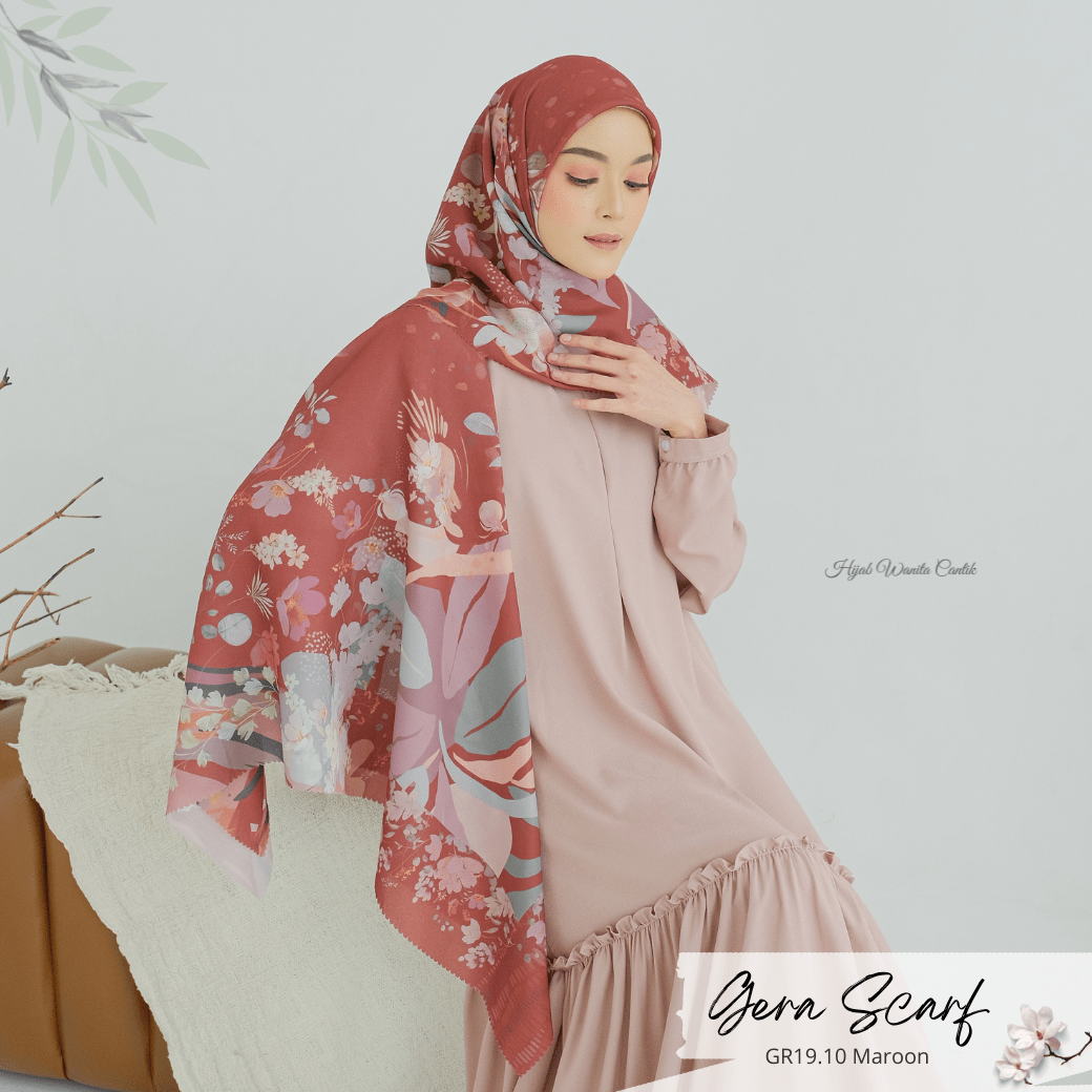 Gera Scarf - GR19.10 Maroon