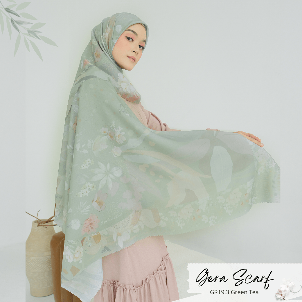 Gera Scarf - GR19.3 Green Tea