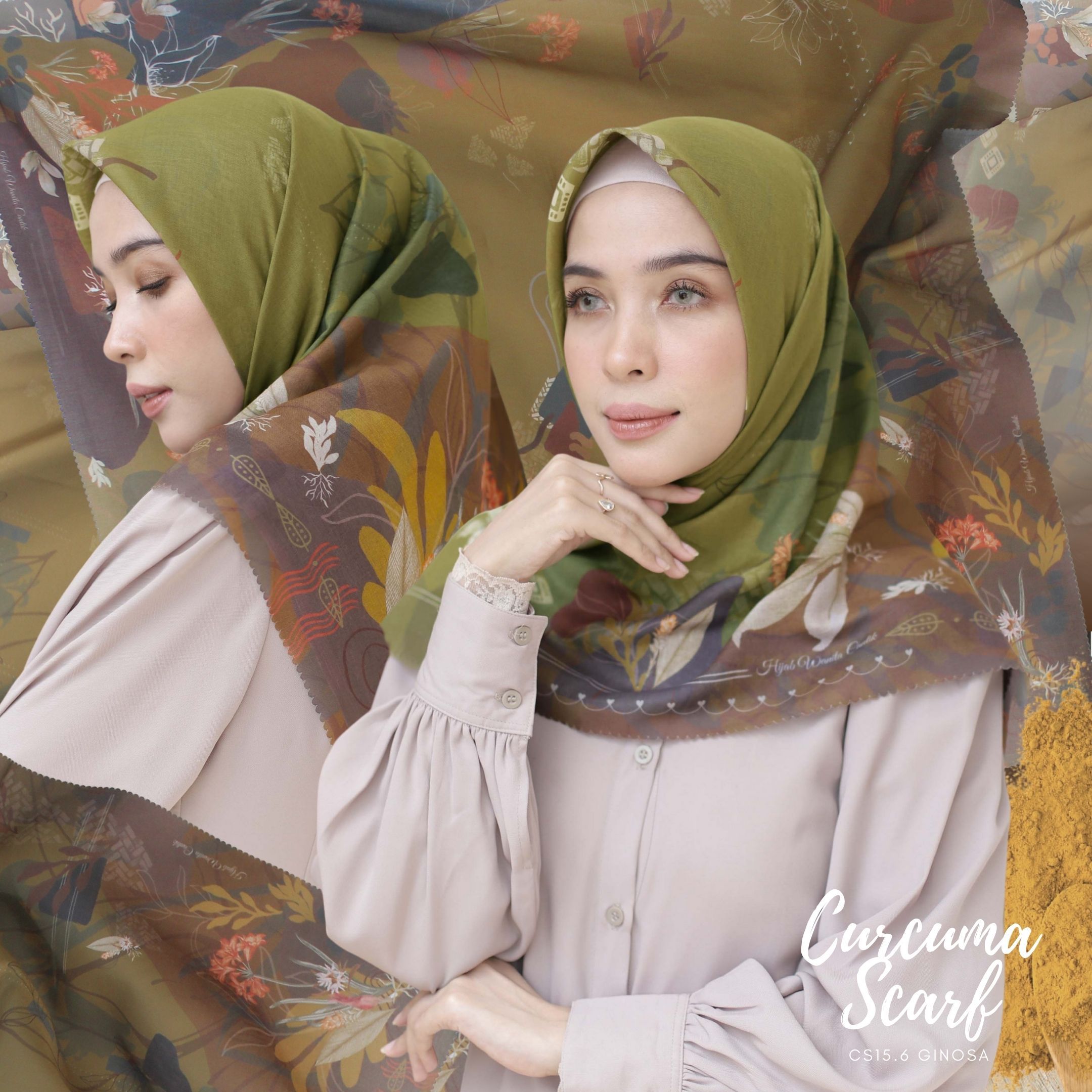 Curcuma Scarf ICY Voal - CS15.6 Ginosa