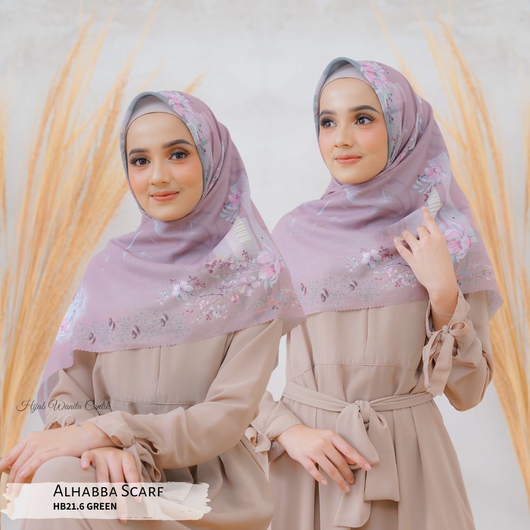 Segiempat Alhabba Scarf - HB21.6 Green