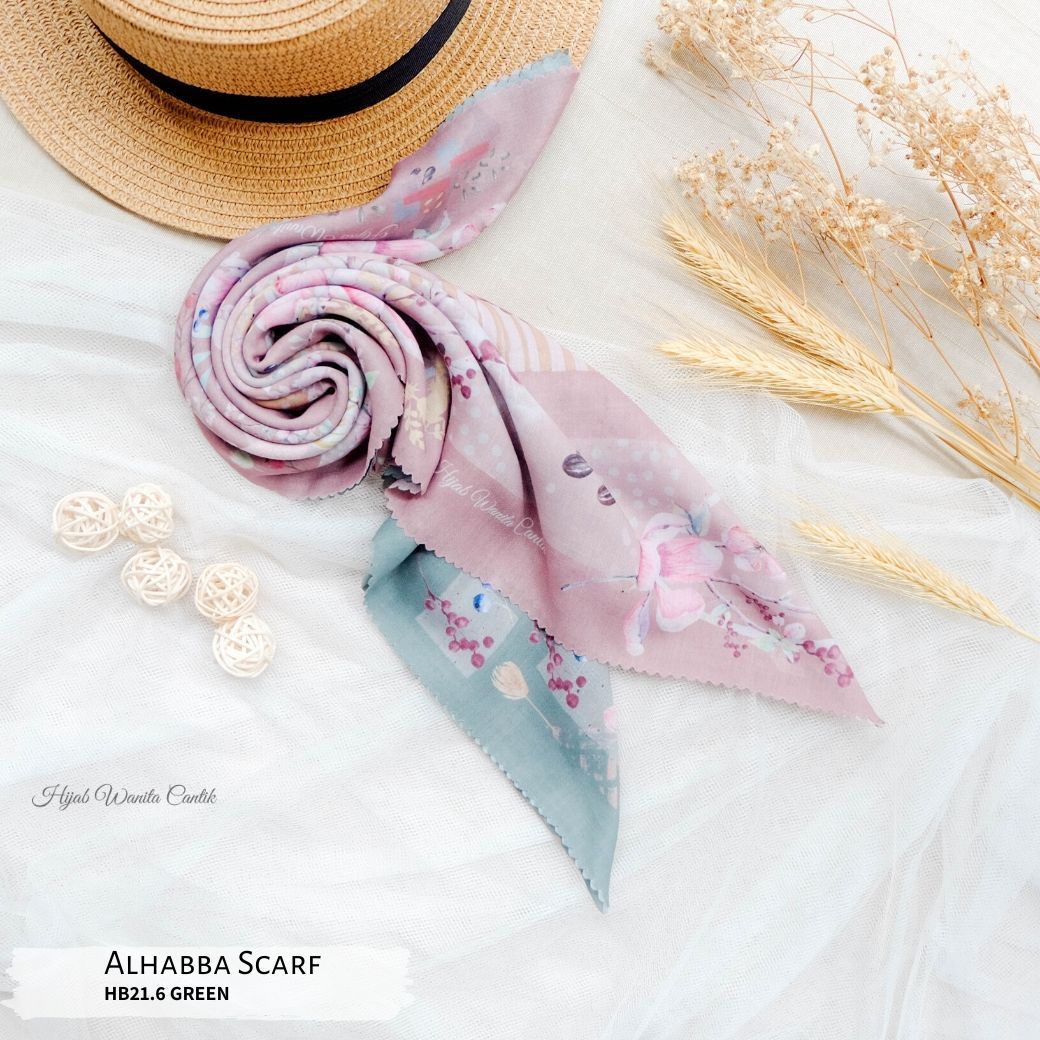 Segiempat Alhabba Scarf - HB21.6 Green