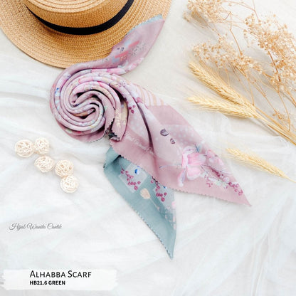 Segiempat Alhabba Scarf - HB21.6 Green