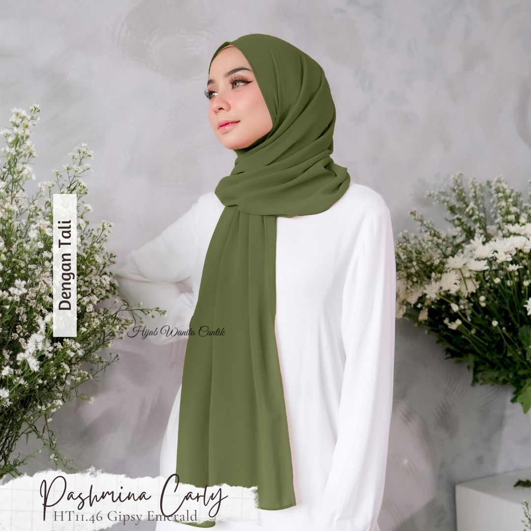 Pashmina Carly (dengan tali)  - HT11.46 Gipsy Emerald