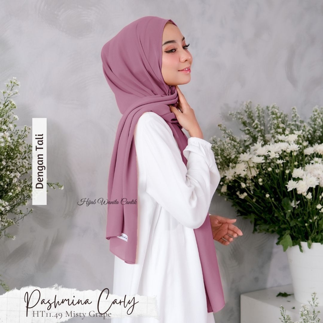 Pashmina Carly (dengan tali)  - HT11.49 Misty Grape