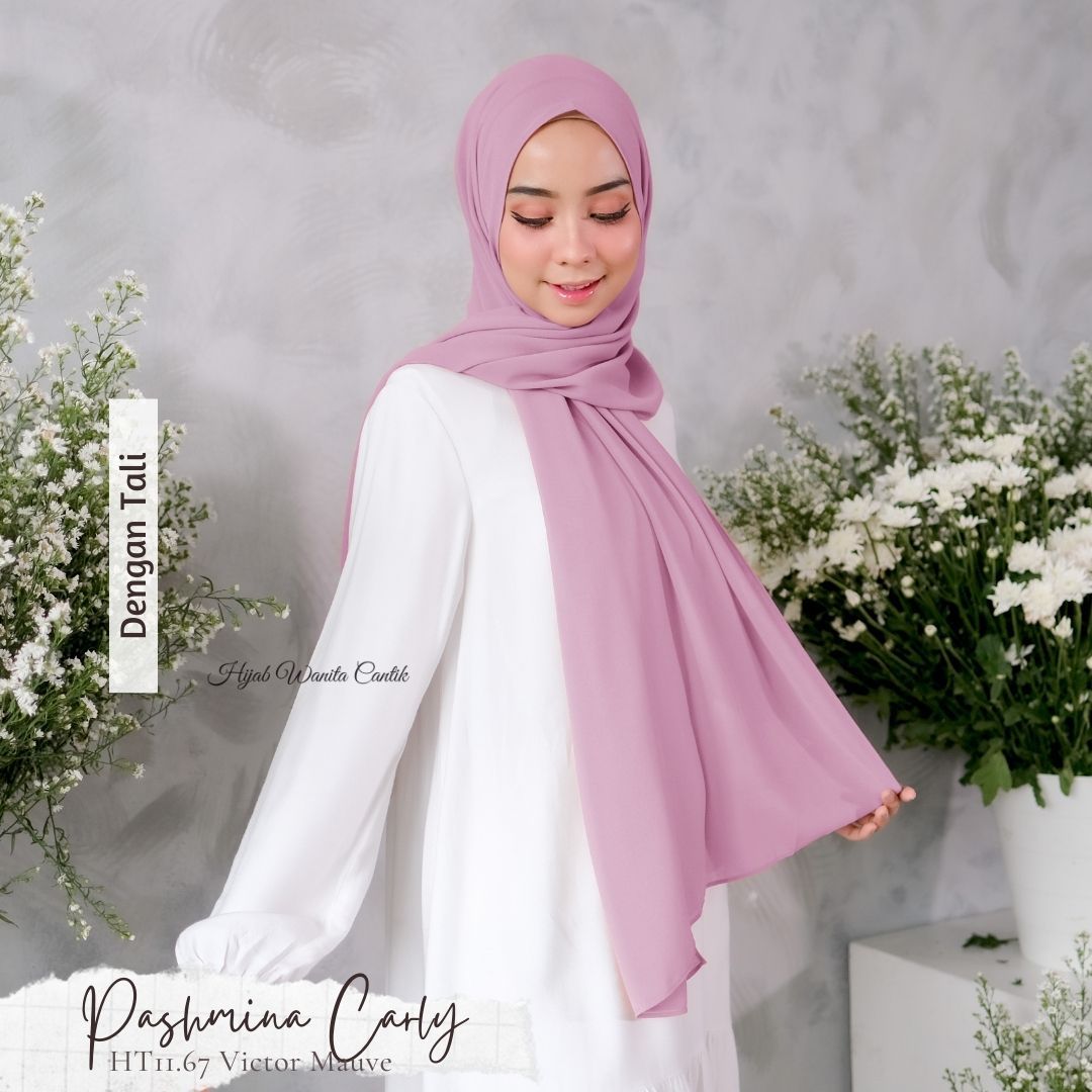 Pashmina Carly (dengan tali)  - HT11.67 Victor Mauve