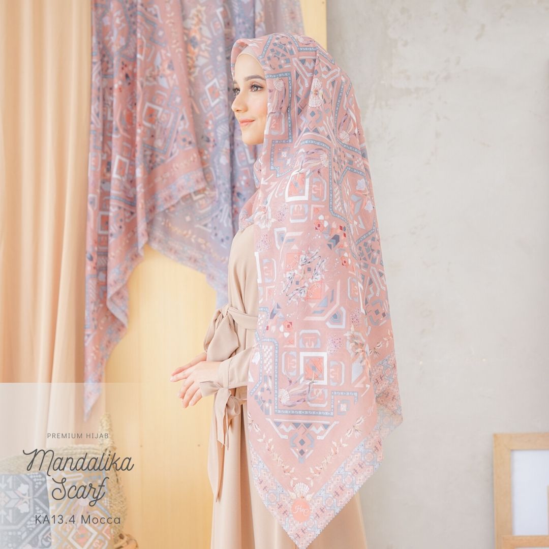 Segiempat Mandalika Scarf - KA13.4 Mocca