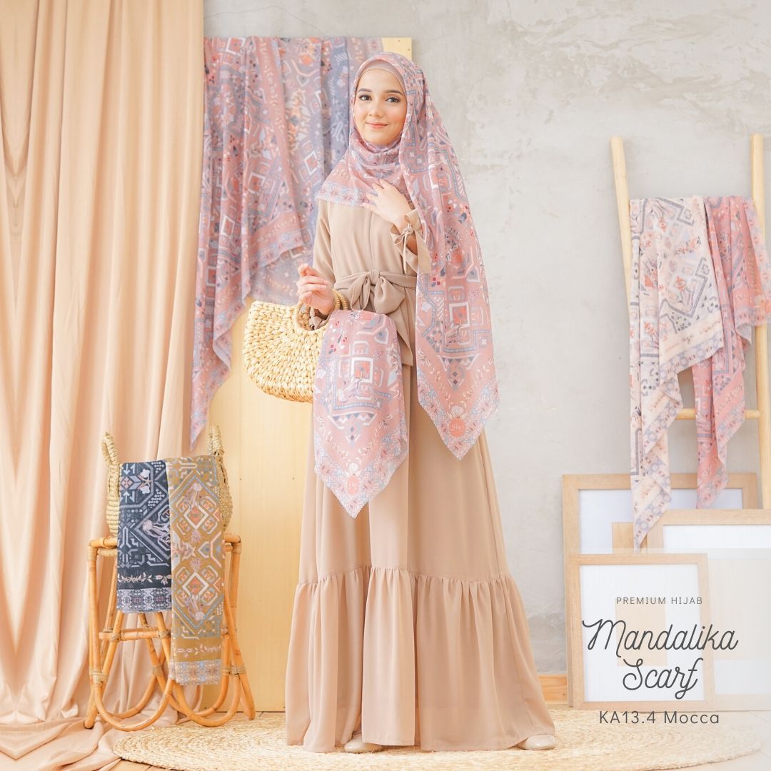 Segiempat Mandalika Scarf - KA13.4 Mocca