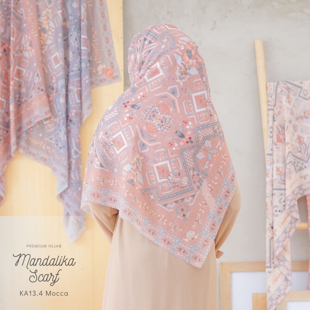 Segiempat Mandalika Scarf - KA13.4 Mocca