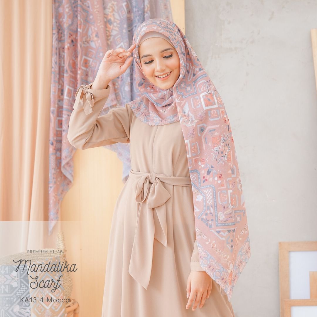 Segiempat Mandalika Scarf - KA13.4 Mocca