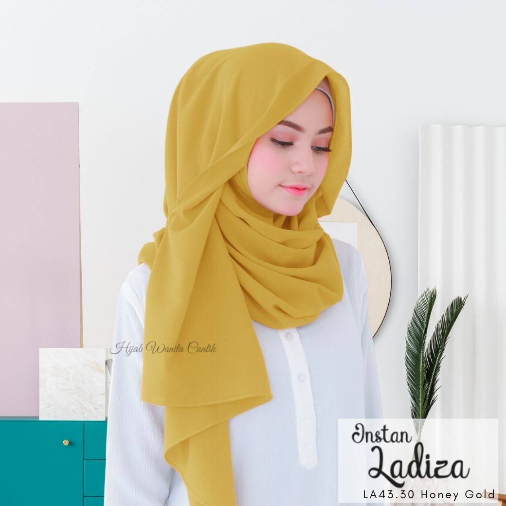 Pashmina Instan Ladiza - LA43.30 Honey Gold