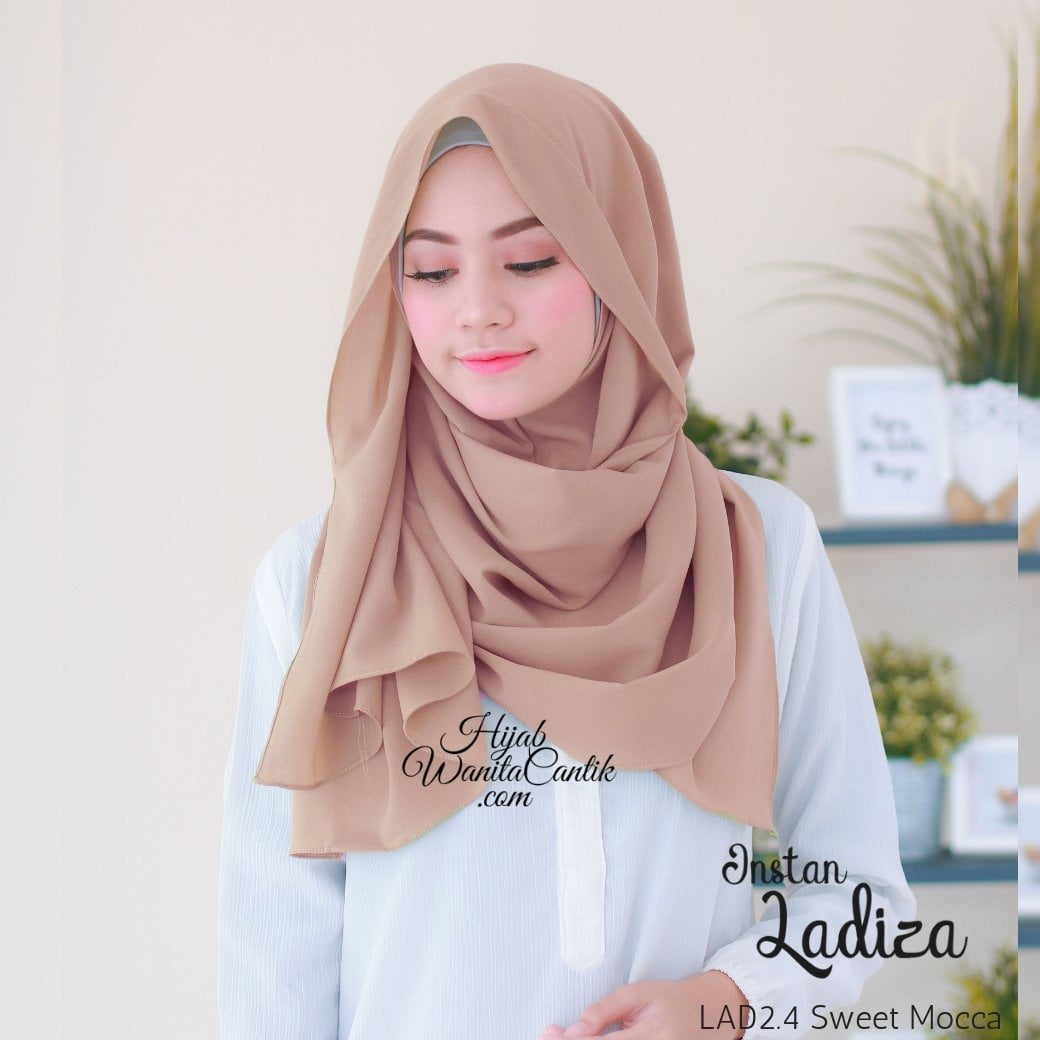 Pashmina Instan Ladiza - LAD2.4 Sweet Mocca