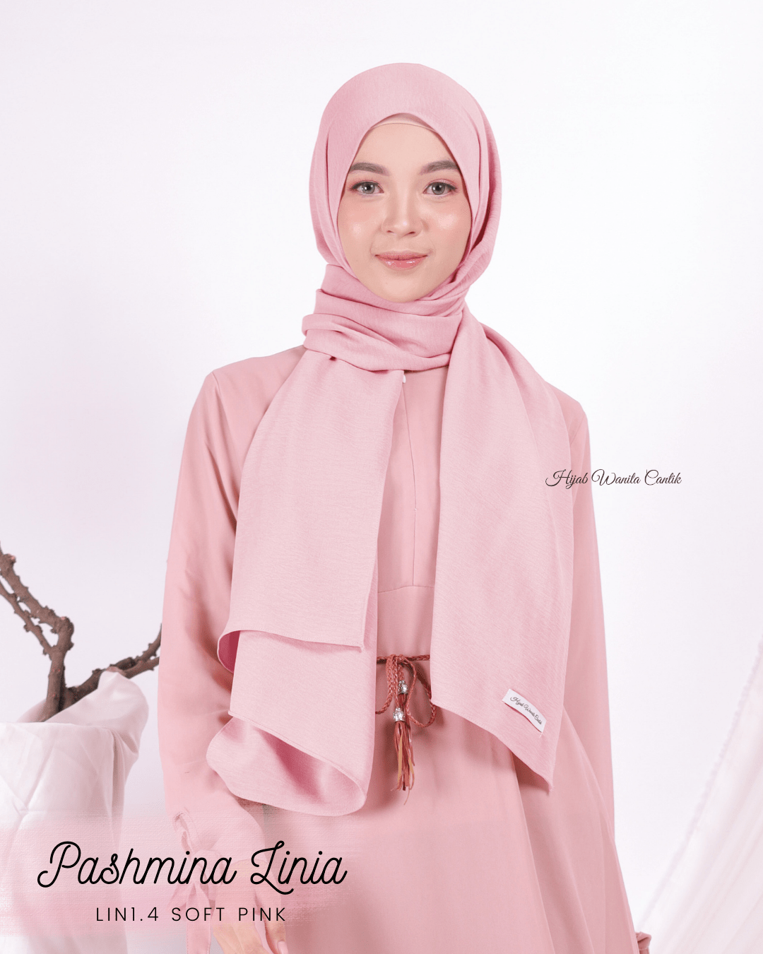 Pashmina Linia - LIN1.4 Soft Pink