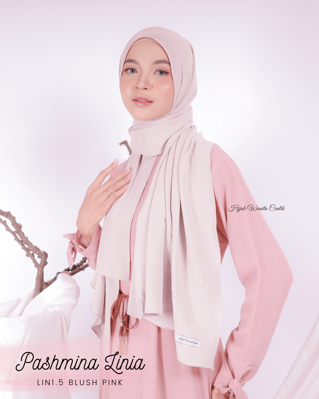 Pashmina Linia - LIN1.5 Blush Pink