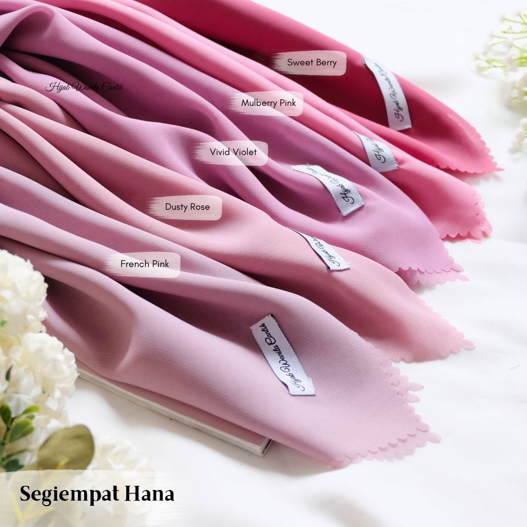 Segiempat Hana - Mulberry Pink