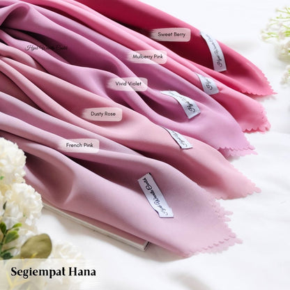 Segiempat Hana - Mulberry Pink