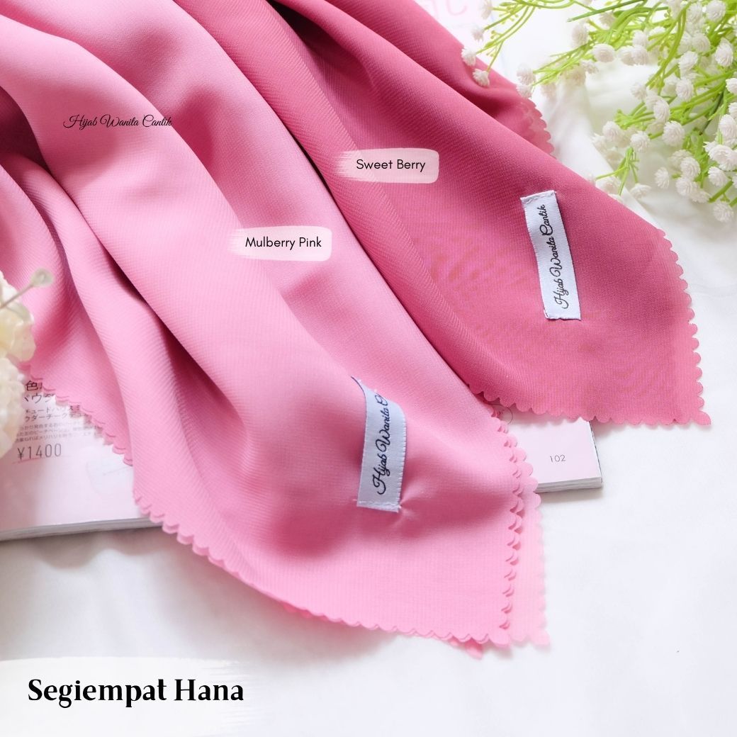 Segiempat Hana - Mulberry Pink