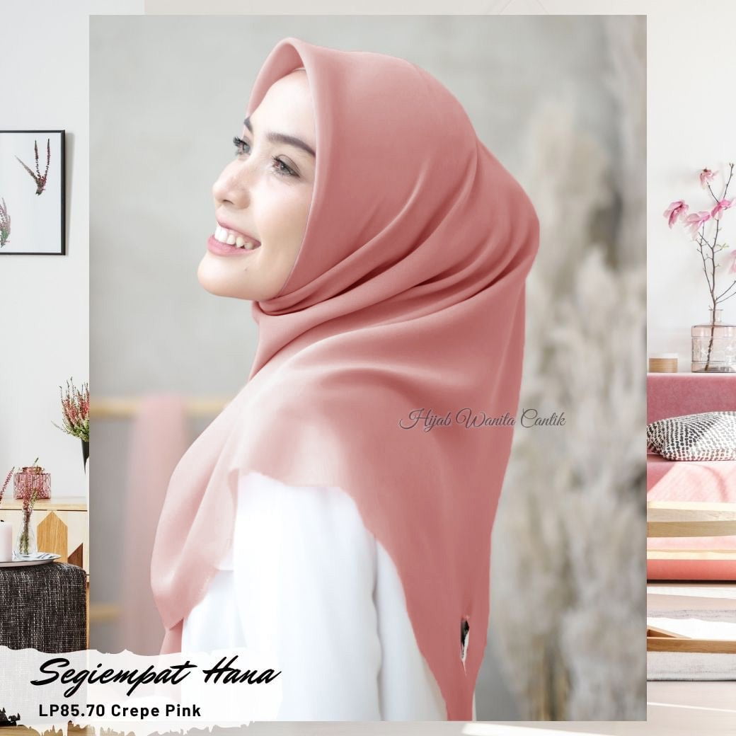 Segiempat Hana - LP85.70 Crepe Pink