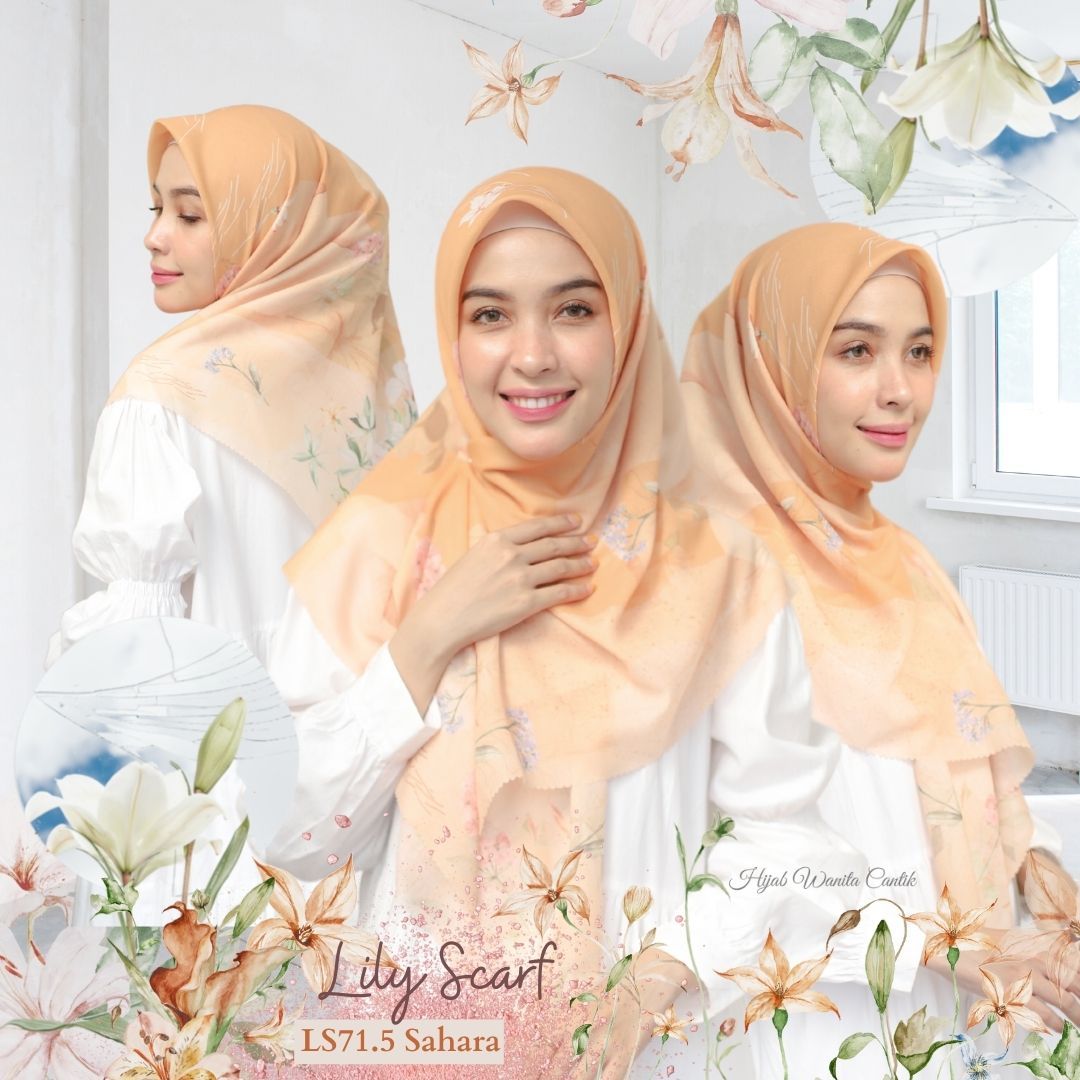 Segiempat Lily Scarf - LS71.5 Sahara