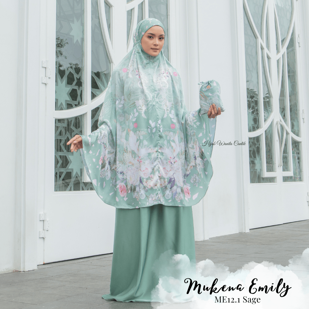 Mukena Emily Prayer Set - ME12.1 Sage