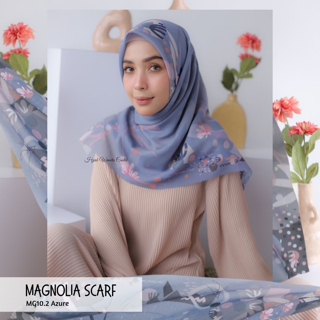 Magnolia Scarf ICY Voal - MG10.2 Azure