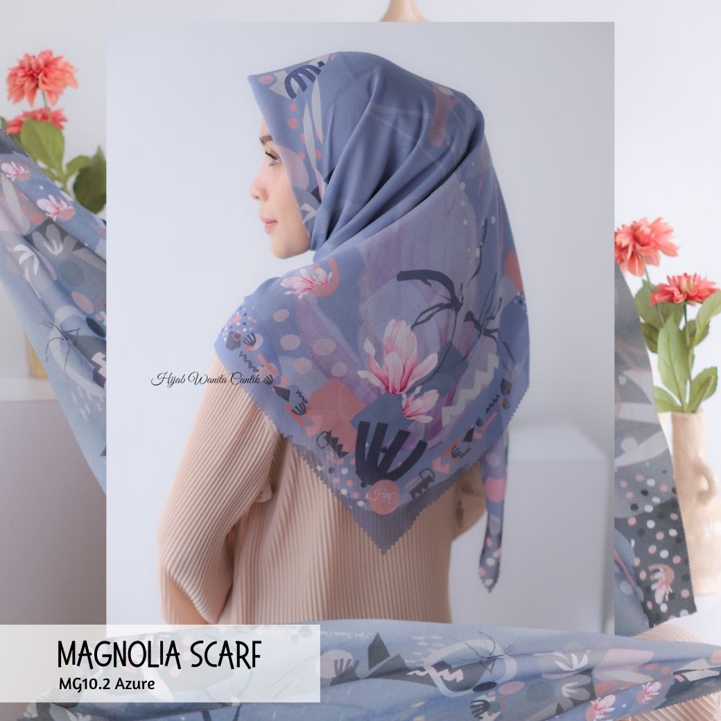 Magnolia Scarf ICY Voal - MG10.2 Azure