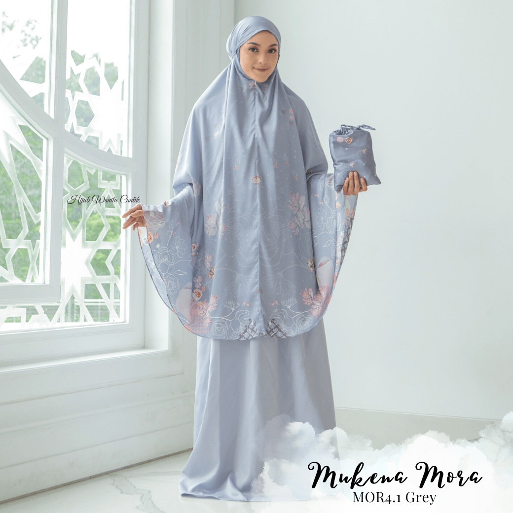 Mukena Mora Prayer Set - MOR4.1 Grey