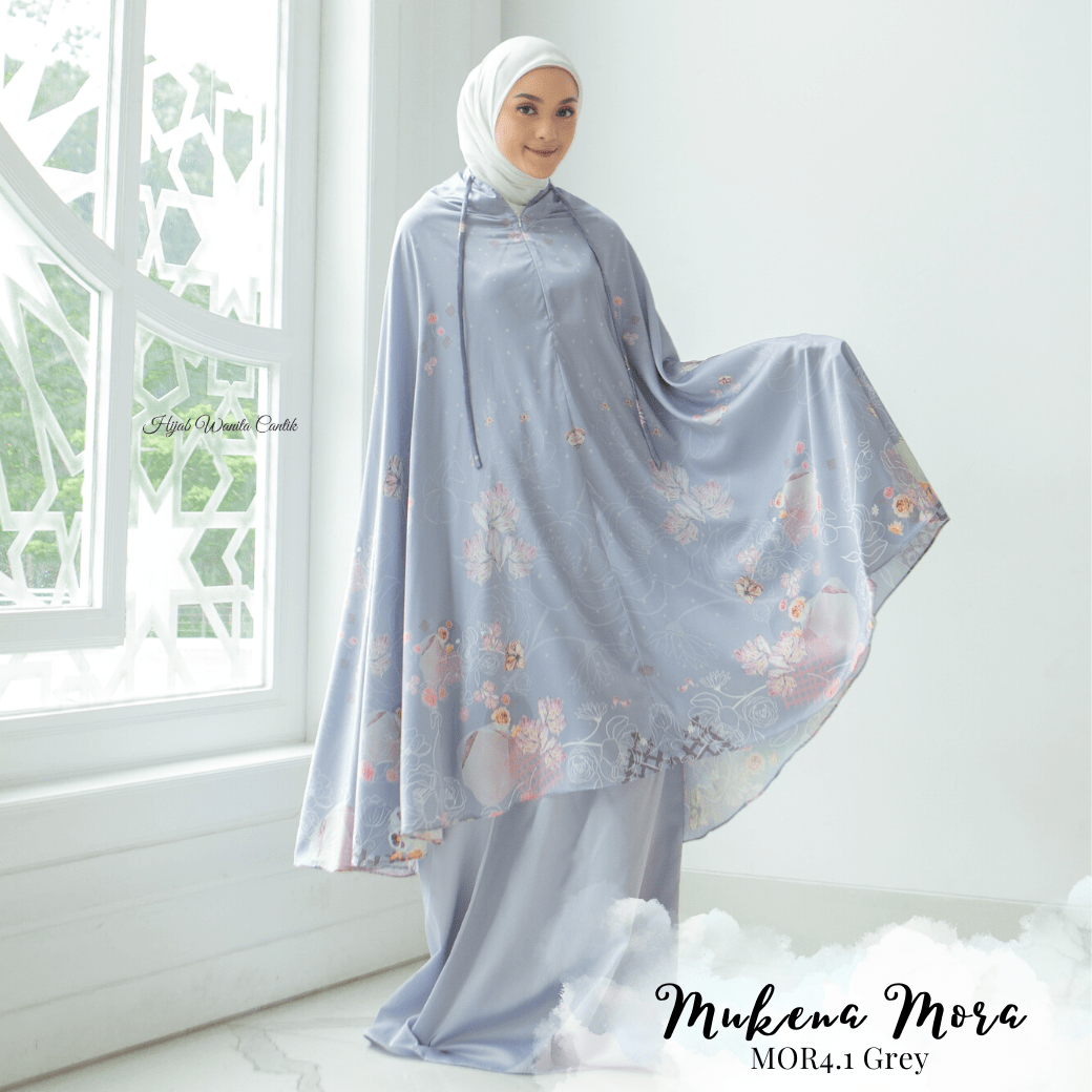 Mukena Mora Prayer Set - MOR4.1 Grey