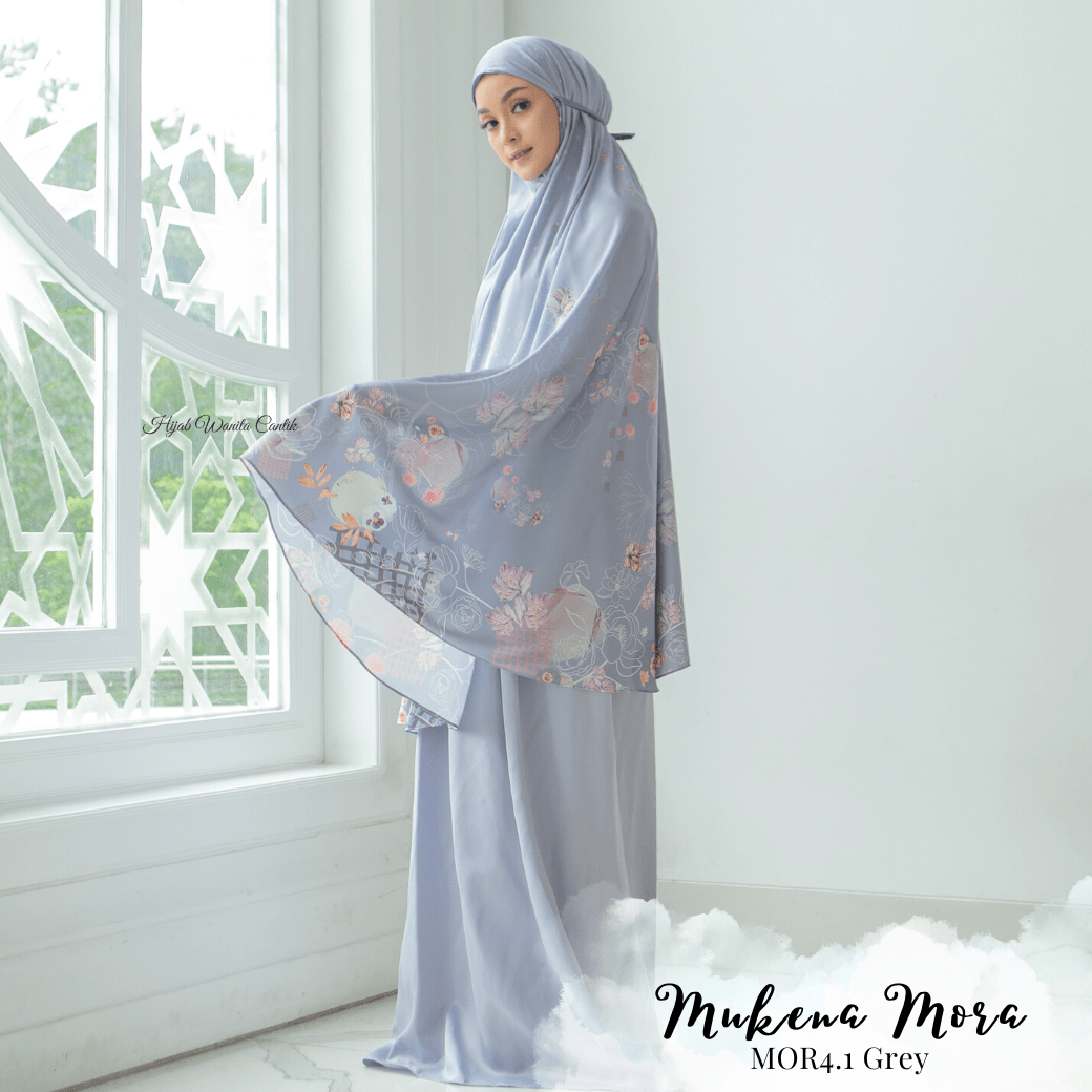 Mukena Mora Prayer Set - MOR4.1 Grey