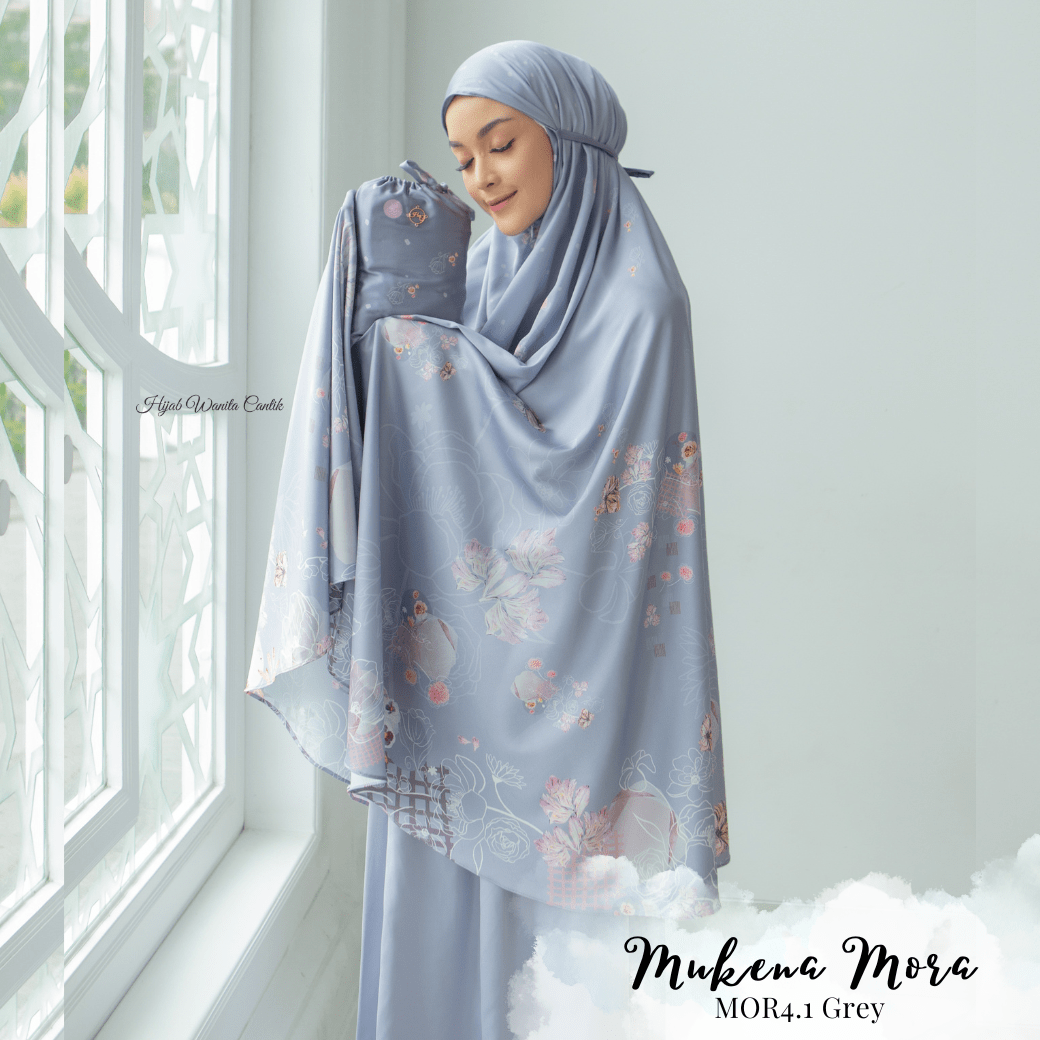 Mukena Mora Prayer Set - MOR4.1 Grey