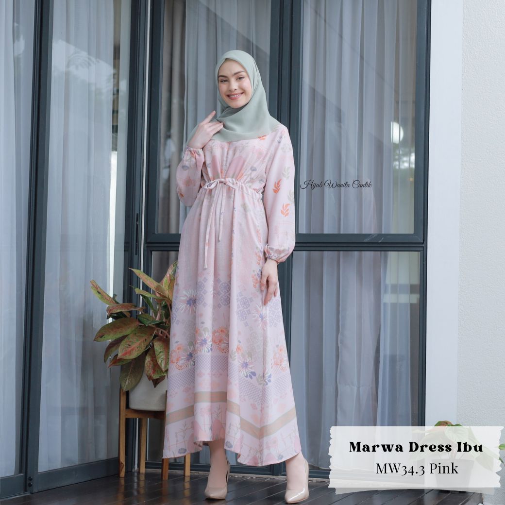 [CLEARANCE SALE] Marwa Dress - MW34.3 Pink