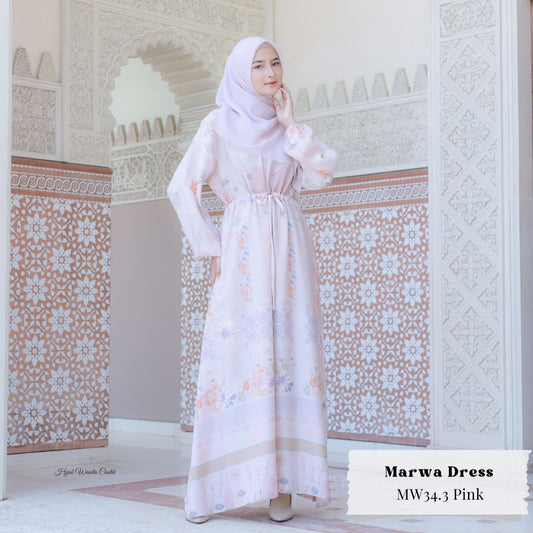 [CLEARANCE SALE] Marwa Dress - MW34.3 Pink