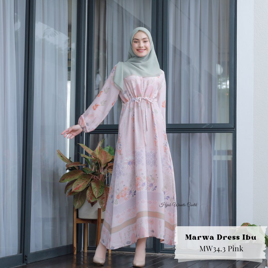 [CLEARANCE SALE] Marwa Dress - MW34.3 Pink