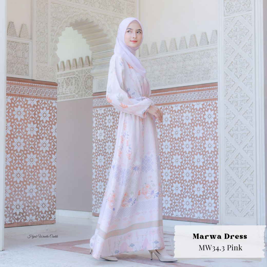 [CLEARANCE SALE] Marwa Dress - MW34.3 Pink