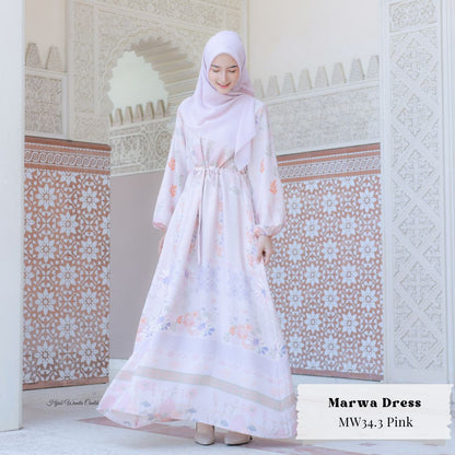 [CLEARANCE SALE] Marwa Dress - MW34.3 Pink