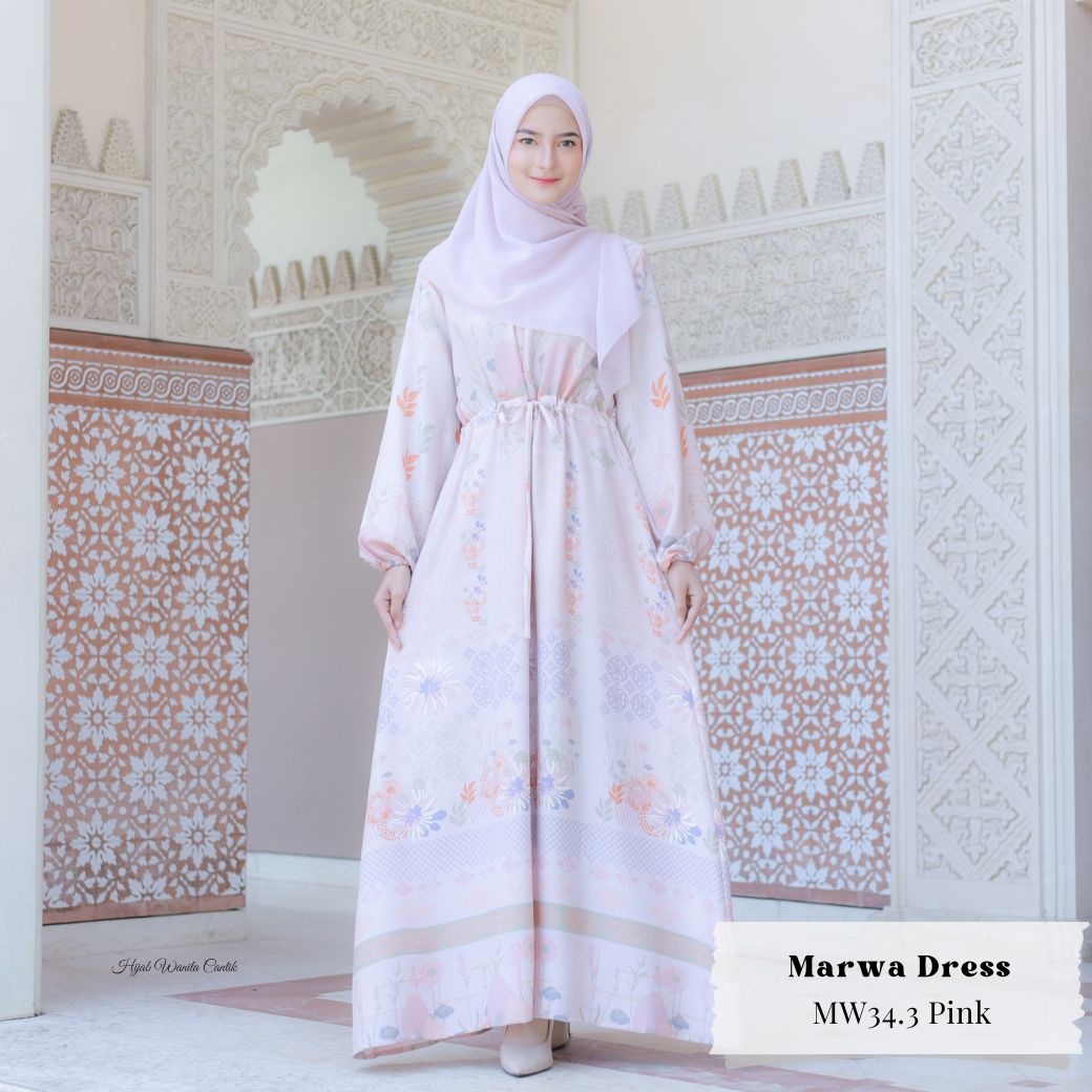 [CLEARANCE SALE] Marwa Dress - MW34.3 Pink